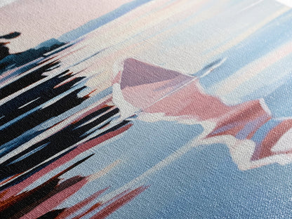 Ocean Reflection, Sunset, Water Art, Framed Canvas Print, Coastal Wall Art, Minimalist Decor, Beach House Art, Modern Seascape