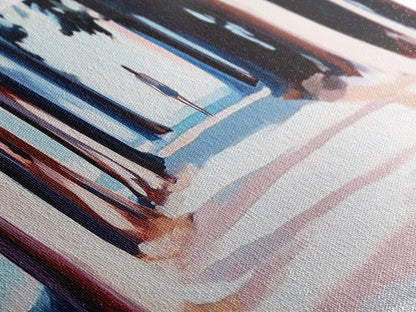 Forest Walk, Nature Landscape, Tranquil Wall Art, Canvas Print, Serene Woodland Painting, Nature Art, Bedroom Decor, Landscape Art