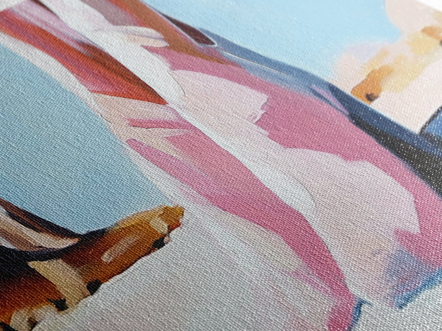 Steps, Western Art, Desert Landscape, Canvas Print, Modern Southwest Decor, Minimalist Desert Painting, Living Room Wall Art