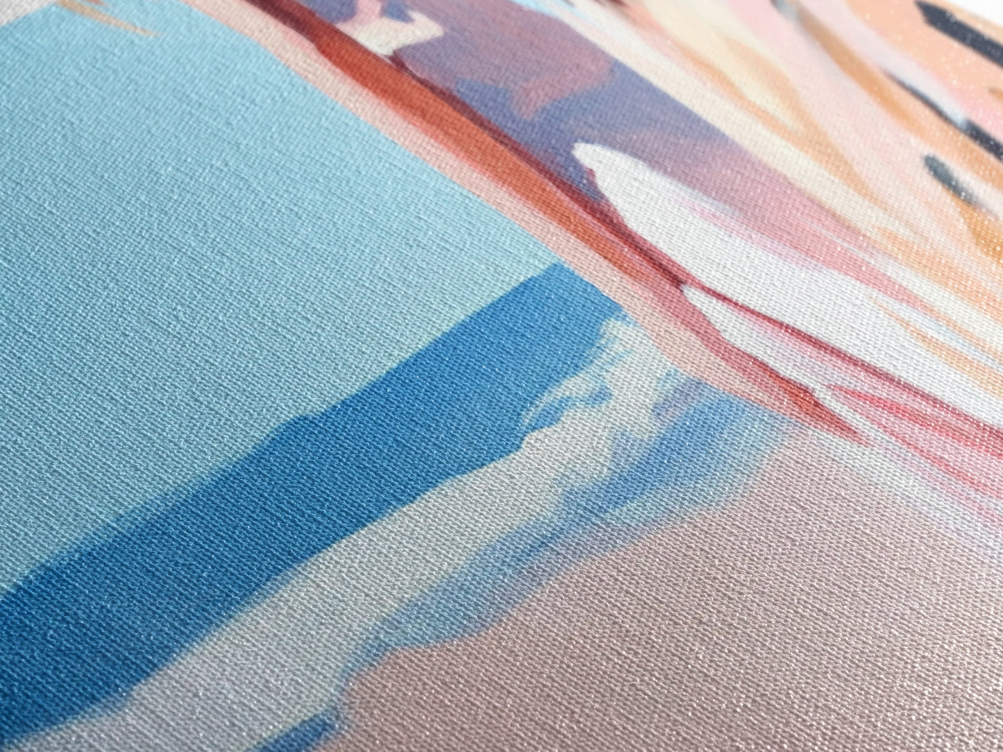 Meeresbrise, Küstenfrau, Kunst der Ruhe, Strandästhetik, Leinwanddruck, Boho-Wandkunst, Entspannende Schlafzimmerwanddekoration