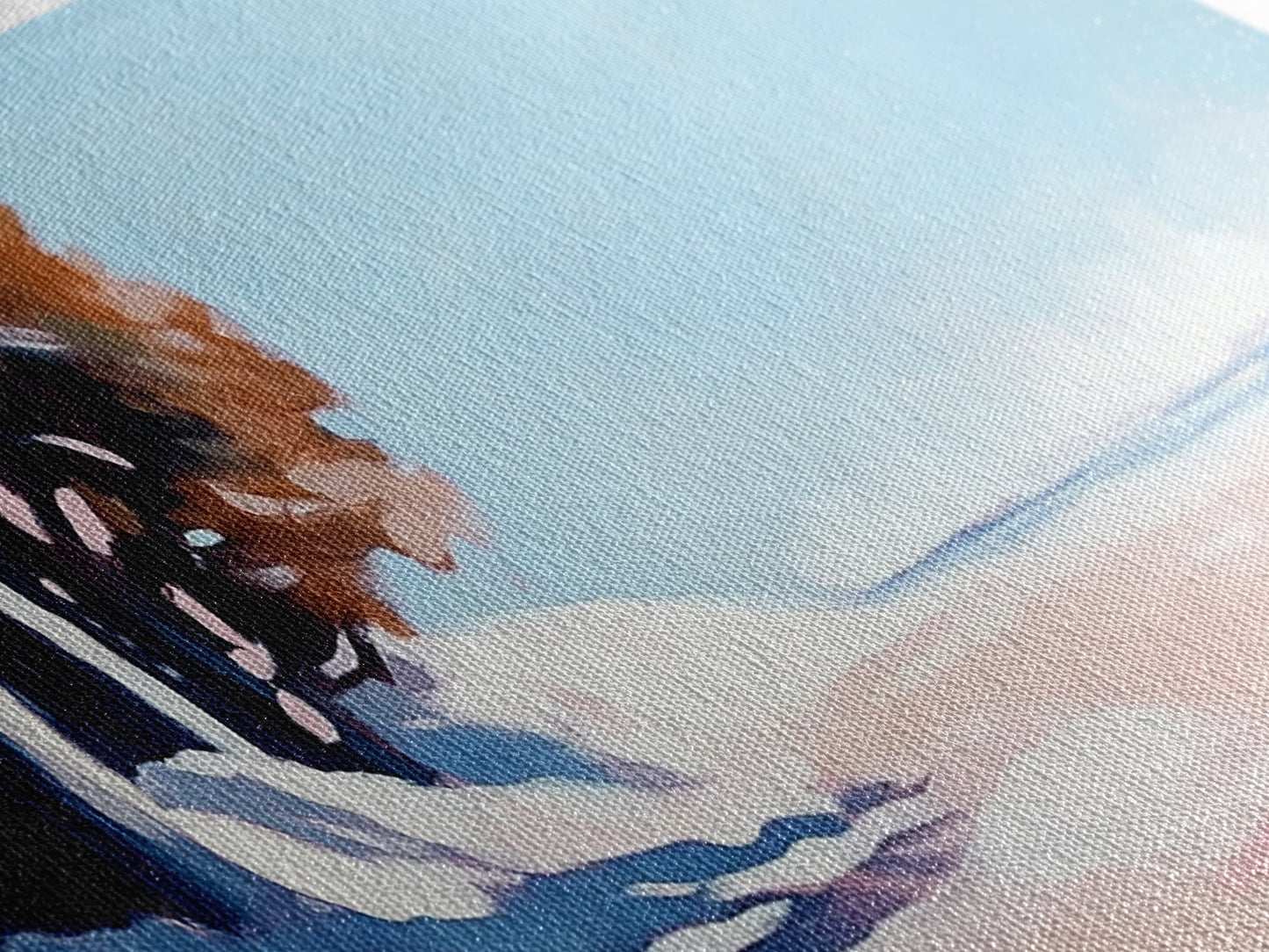 Tranquil Horizon, Minimalist Seascape, Coastal Escape, Soft Pastel Beach, Canvas Print, Relaxing Living Room Wall Art, Boho Decor