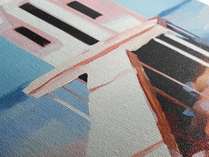 Elegante Silhouette, romantische Wandkunst, feminine Ästhetik, minimalistische Kunst, gerahmter Leinwanddruck, Schlafzimmerdekoration, Kunstwerk in zarten Pastellfarben