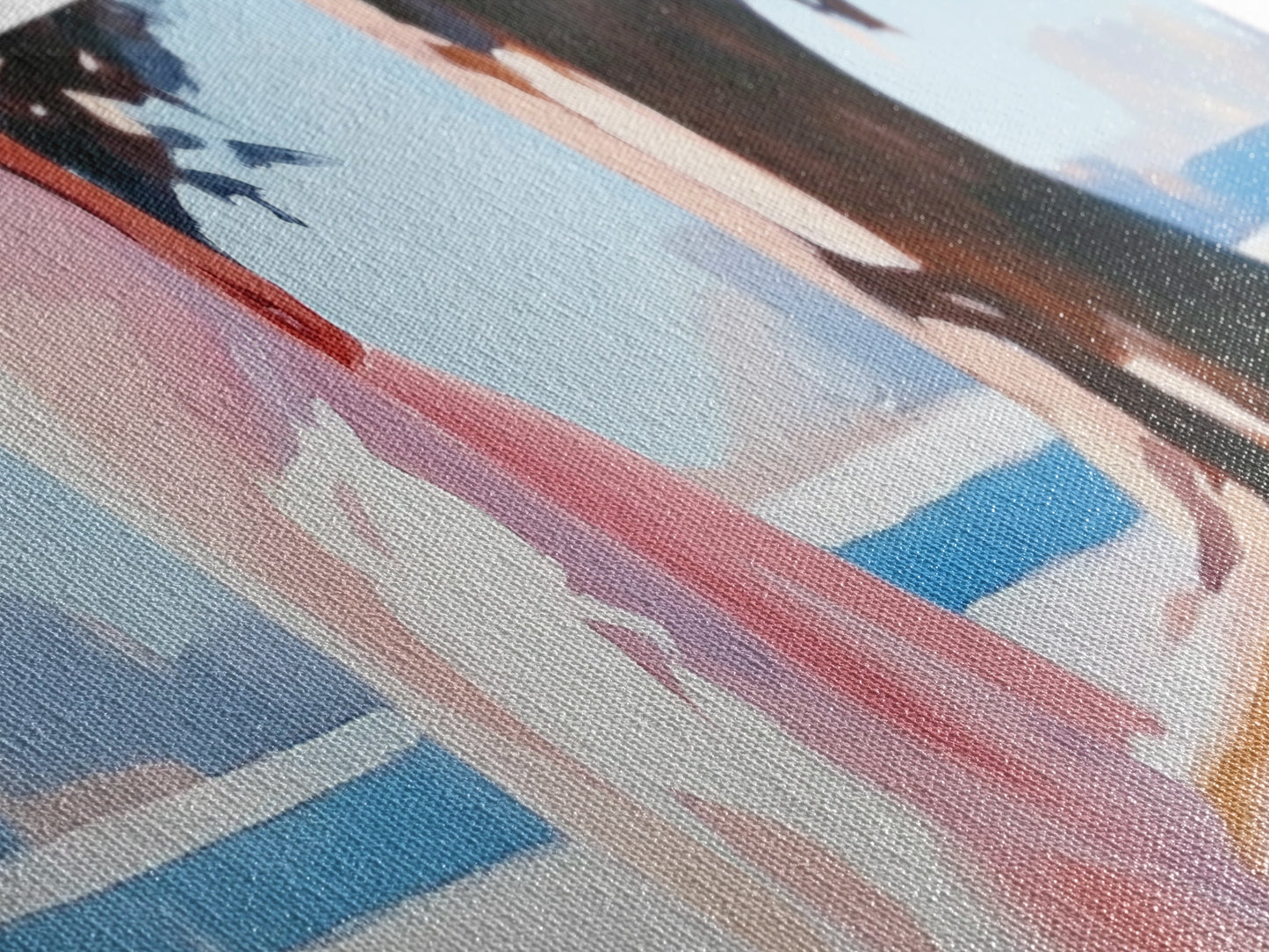 Sunlit Pathway, Dreamy Nature Art, Romantic Forest Scene, Earth Tones, Framed Canvas Print, Cozy Home Decor, Hallway Statement Piece