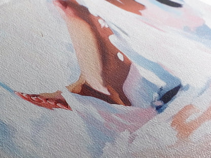 Ocean Waves, Soft Sand, Relaxing Beach, Canvas Print, Coastal Home Decor, Minimalist Seascape, Tranquil Wall Art, Bedroom Artwork