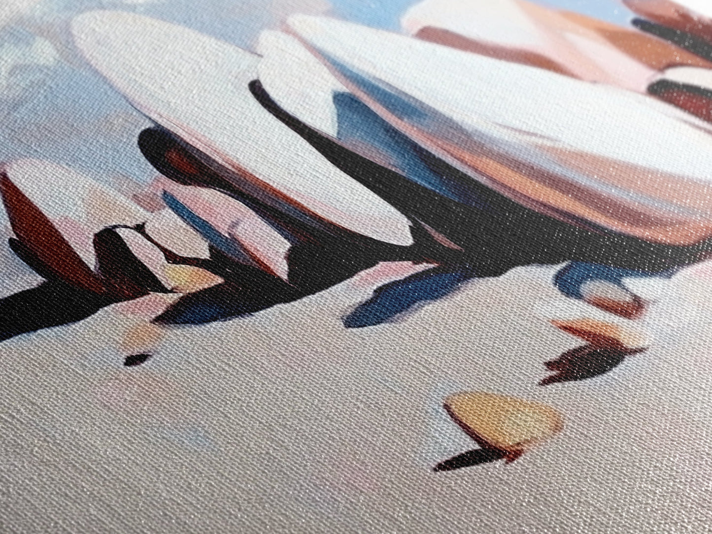 Beach Rocks, Ocean, Shore, Canvas Print, Coastal Art, Relaxing Summer Decor, Minimalist Artwork, Bedroom or Bathroom Wall Art