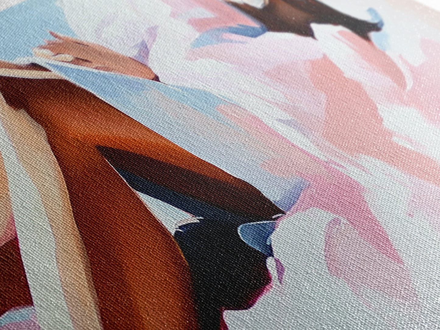 Relaxing On Beach, Summer Vibes, Serene Escape, Coastal Canvas Print, Bedroom Wall Art, Minimalist Decor, Pastel Beach Aesthetic