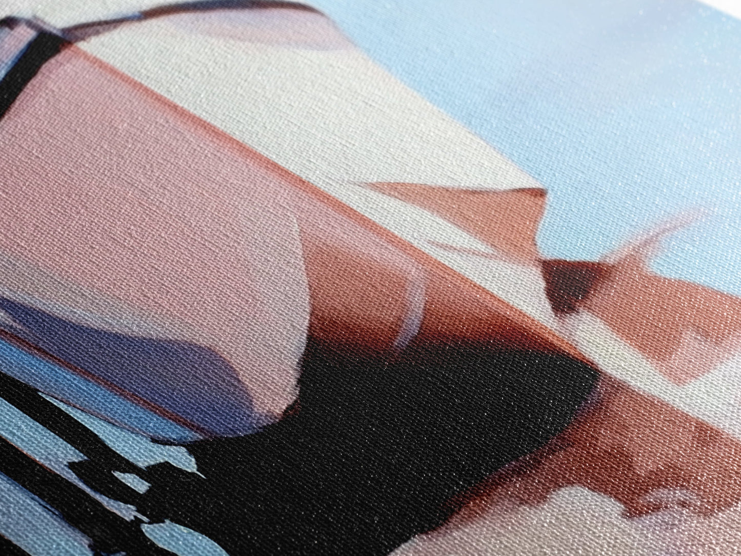 Ankerboot, maritimer Charme, maritime Kunst, gerahmter Leinwanddruck, Küstenwohnzimmerdekoration, Wandkunst für Strandhäuser, Meeresgemälde