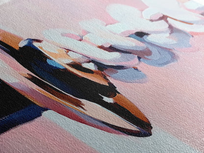 Nautical Rope, Maritime Charm, Coastal Decor, Framed Canvas Print, Ocean-Inspired Art, Minimalist Wall Art, Seaside Home Design