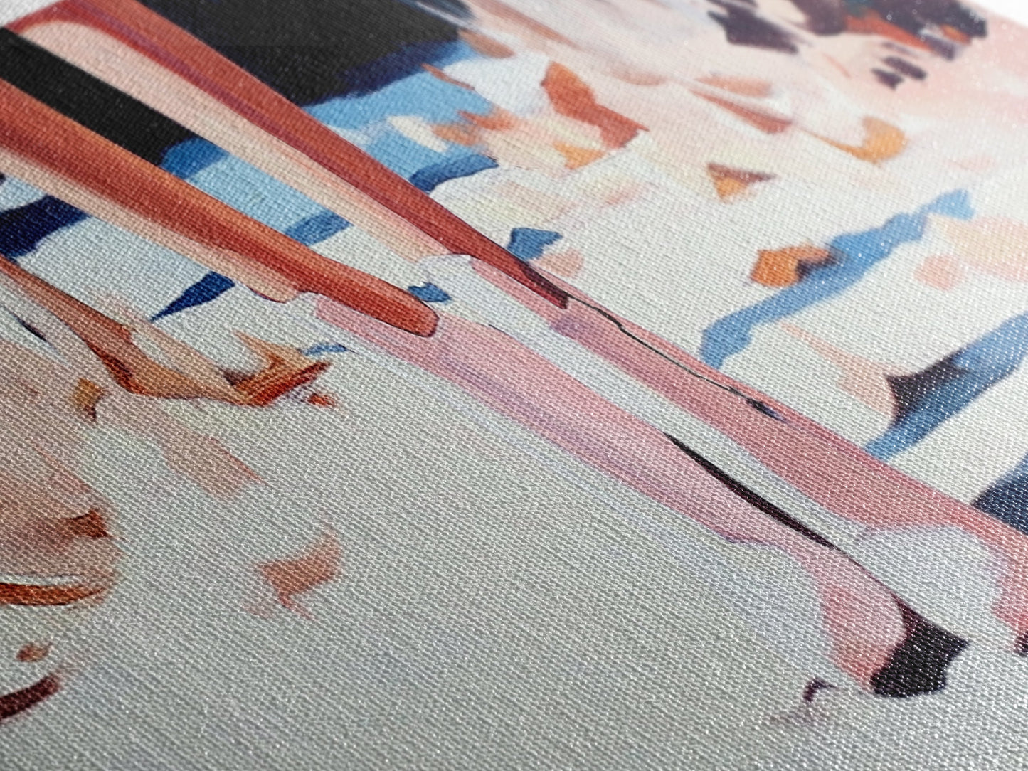 Autumn Steps, Fall Aesthetic, Cozy Vibes, Framed Canvas Print, Rustic Wall Art, Warm Tones, Bedroom Decor, Nature Inspired Artwork