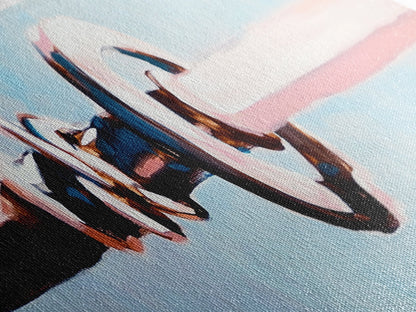 Segelbootknoten, maritimes Thema, Meeresleben, gerahmter Leinwanddruck, Küstenhausdeko, minimalistische Kunst am Meer, Wandkunst fürs Strandhaus