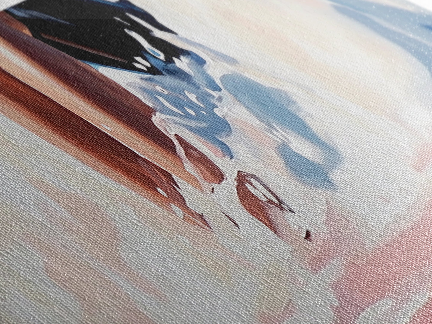 Ocean Waves, Coastal Art, Beach Vibes, Living Room Wall Art, Modern Seascape, Minimalist Art, Framed Canvas Print, Nautical Decor