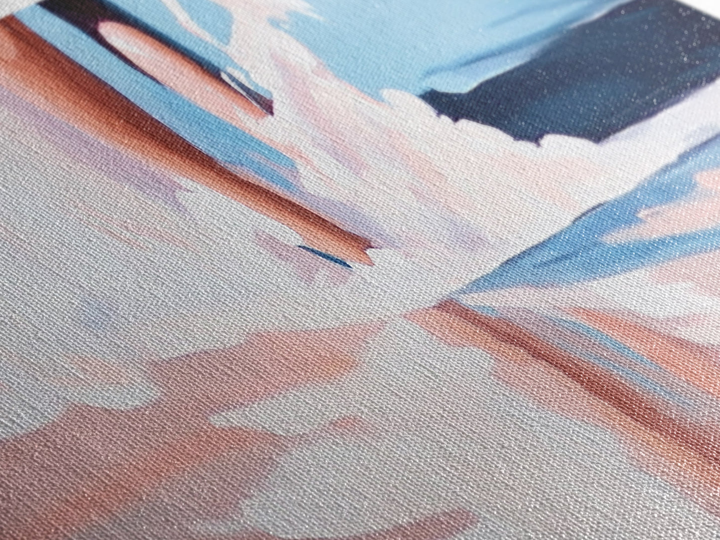 Waves and Feet, Coastal Wall Art, Ocean Art, Beach Lover Gift, Seascape Painting, Framed Canvas Print, Modern Living Room Decor