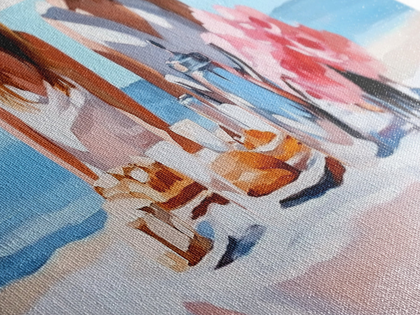 Ocean Picnic, Coastal Dining, Elegant Beach Scene, Pastel Seascape, Canvas Print, Living Room Art, Modern Nautical, Kitchen Wall Art