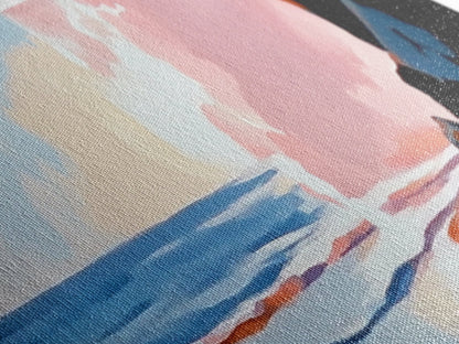 Ocean Sunset, Serene Beach, Coastal Decor, Canvas Print, Dreamy Seascape, Living Room Wall Art, Pastel Wall Art, Relaxing Artwork