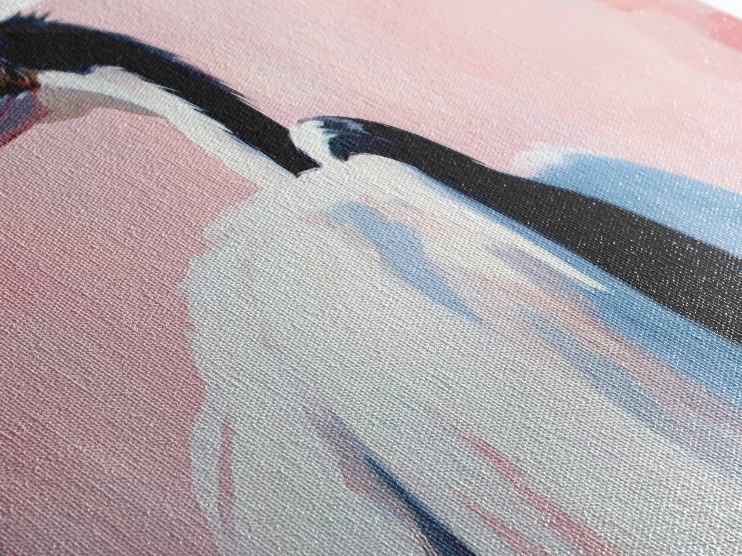 Graceful Heron, Coastal Bird Art, Minimalist Nature Decor, Canvas Print, Serene Wildlife, Living Room Wall Art, Boho Beach House