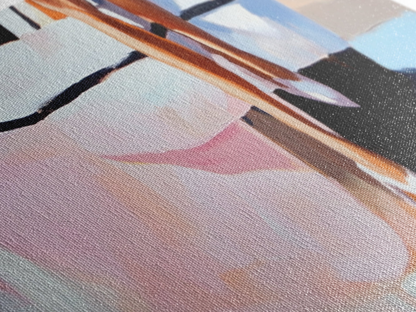 Spiegelung eines Segelboots, Nautische Kunst, Hafenlandschaft, Gerahmter Leinwanddruck, Minimalistische Küstendekoration, Ozeangemälde, Wanddekoration fürs Wohnzimmer