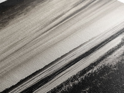 Black White, Seascape Art, Coastal Print, Framed Canvas Print, Monochrome Wall Art, Beach House Decor, Large Art, Living Room Artwork