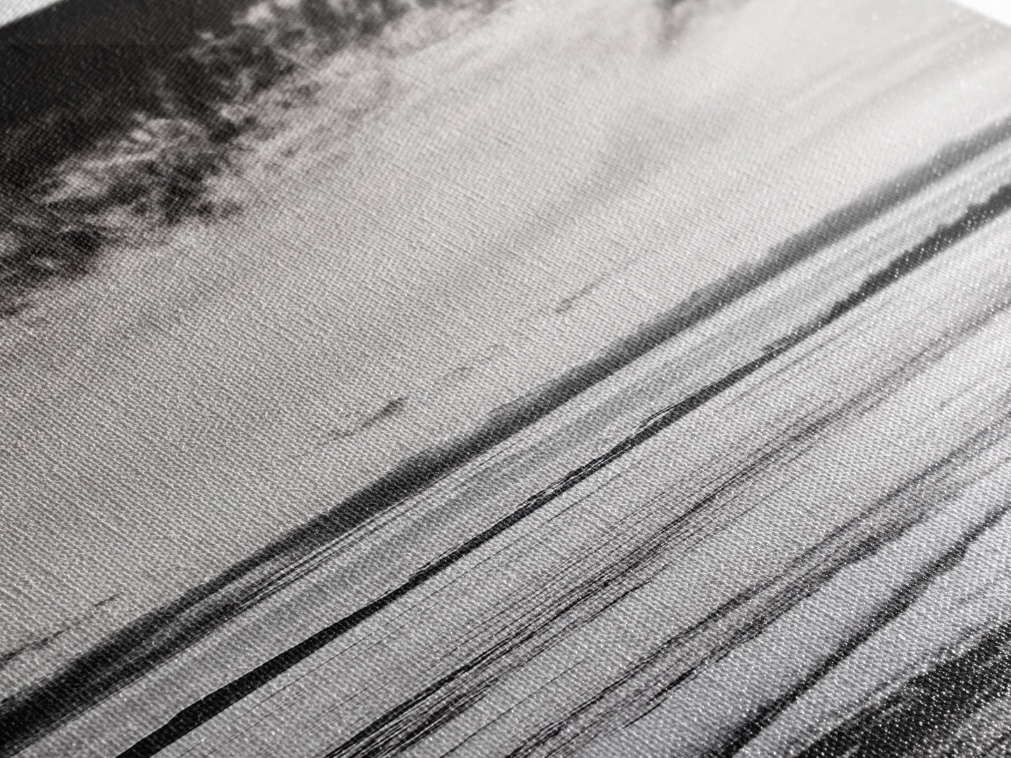 Monochrome Seascape, Minimalist Ocean Art, Black White Canvas Print, Coastal Home Decor, Large Wall Art, Beach Painting, Modern Artwork