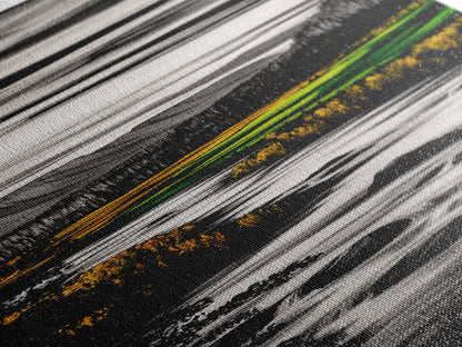 Vibrant Fields, Colorful Abstract, Framed Canvas Print, Nature Inspired Wall Art, Boho Decor, Warm Earthy Tones, Living Room Art