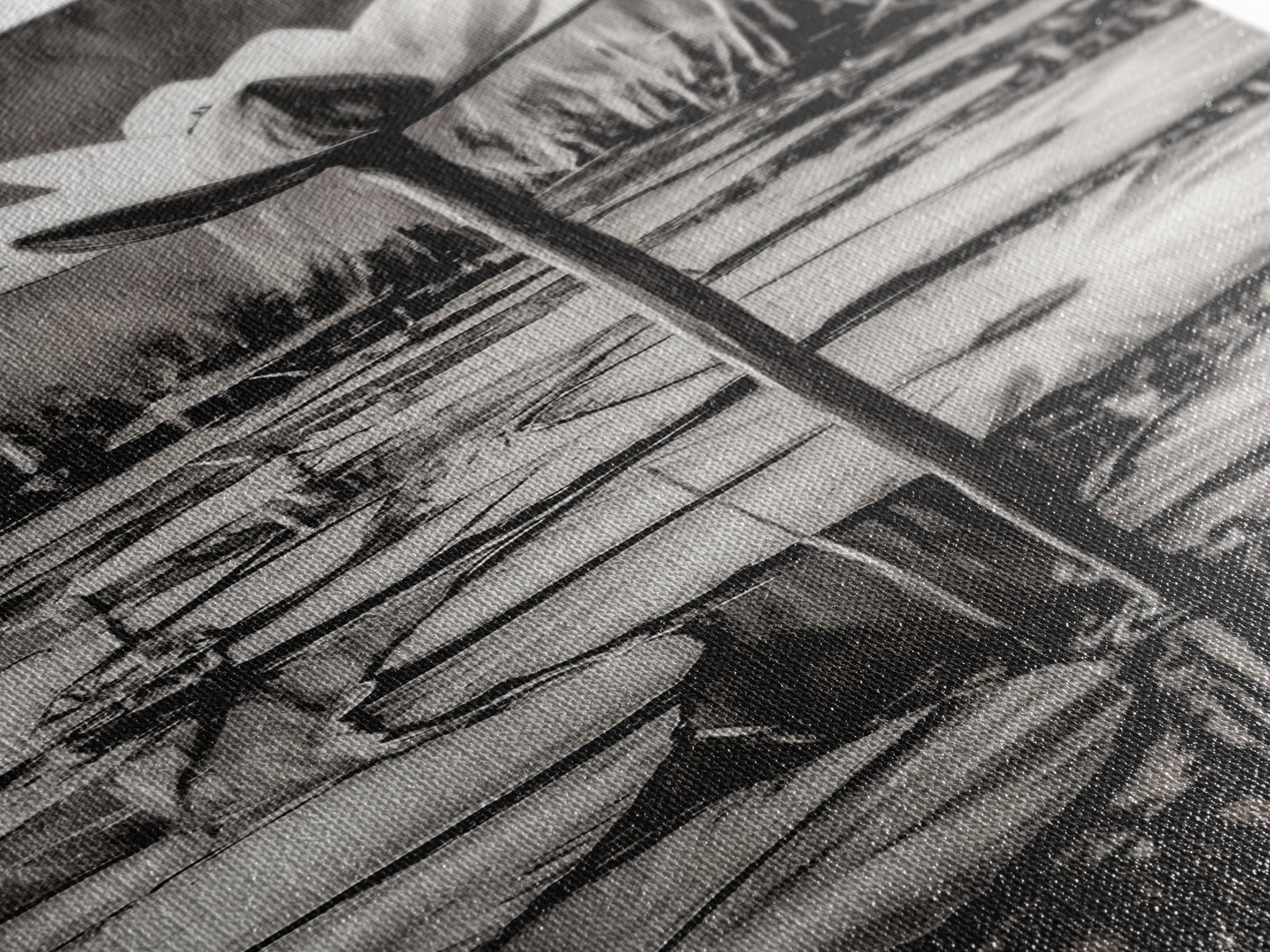 Lotus Bloom, Black and White, Water Lily, Zen Artwork, Framed Canvas Print, Botanical Wall Art, Nature Decor, Serene Living Space