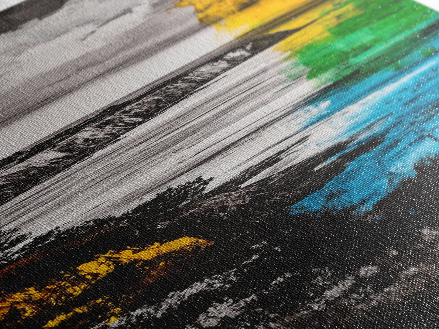 Vibrant Coast, Abstract Seascape, Colorful Ocean Art, Canvas Print, Bold Wall Art, Coastal Home Decor, Beach Painting, Modern Art