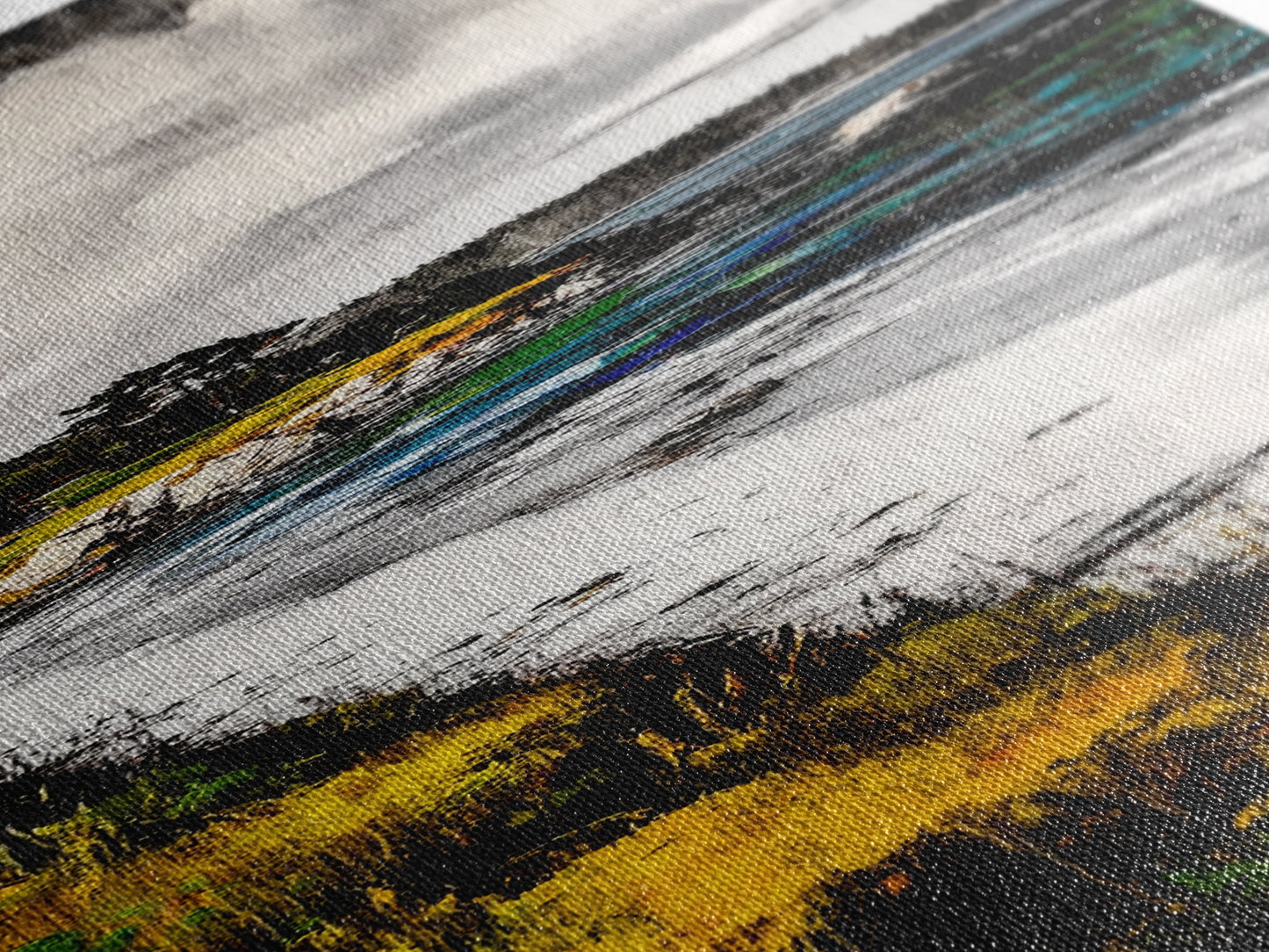 Serene Shoreline, Coastal Landscape, Framed Canvas Print, Beach Scene Painting, Ocean Wall Art, Nautical Decor, Living Room Wall Art