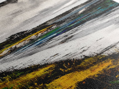 Serene Shoreline, Coastal Landscape, Framed Canvas Print, Beach Scene Painting, Ocean Wall Art, Nautical Decor, Living Room Wall Art