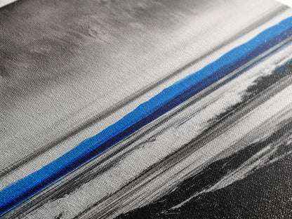 Stormy Waves, Dramatic Seascape, Black and White Art, Framed Canvas Print, Coastal Wall Art, Nautical Home Decor, Minimalist Seascape