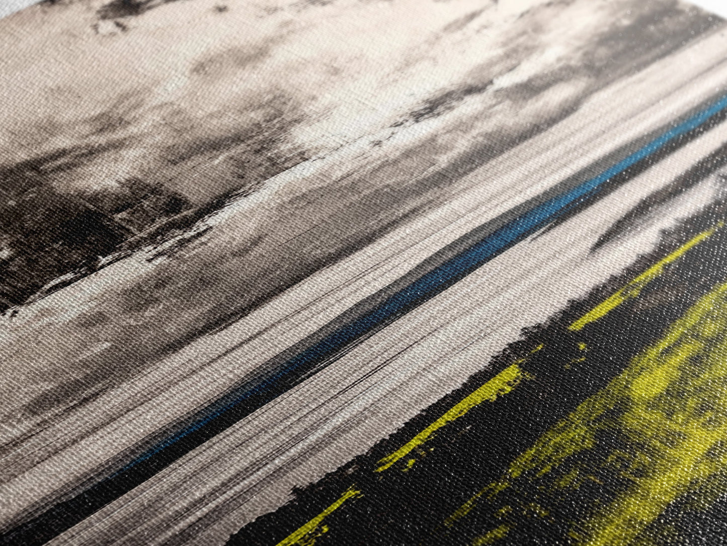 Moody Lake View, Dramatic Sky Painting, Modern Landscape Art, Framed Canvas Print, Living Room Wall Decor, Nature Inspired, Office Artwork