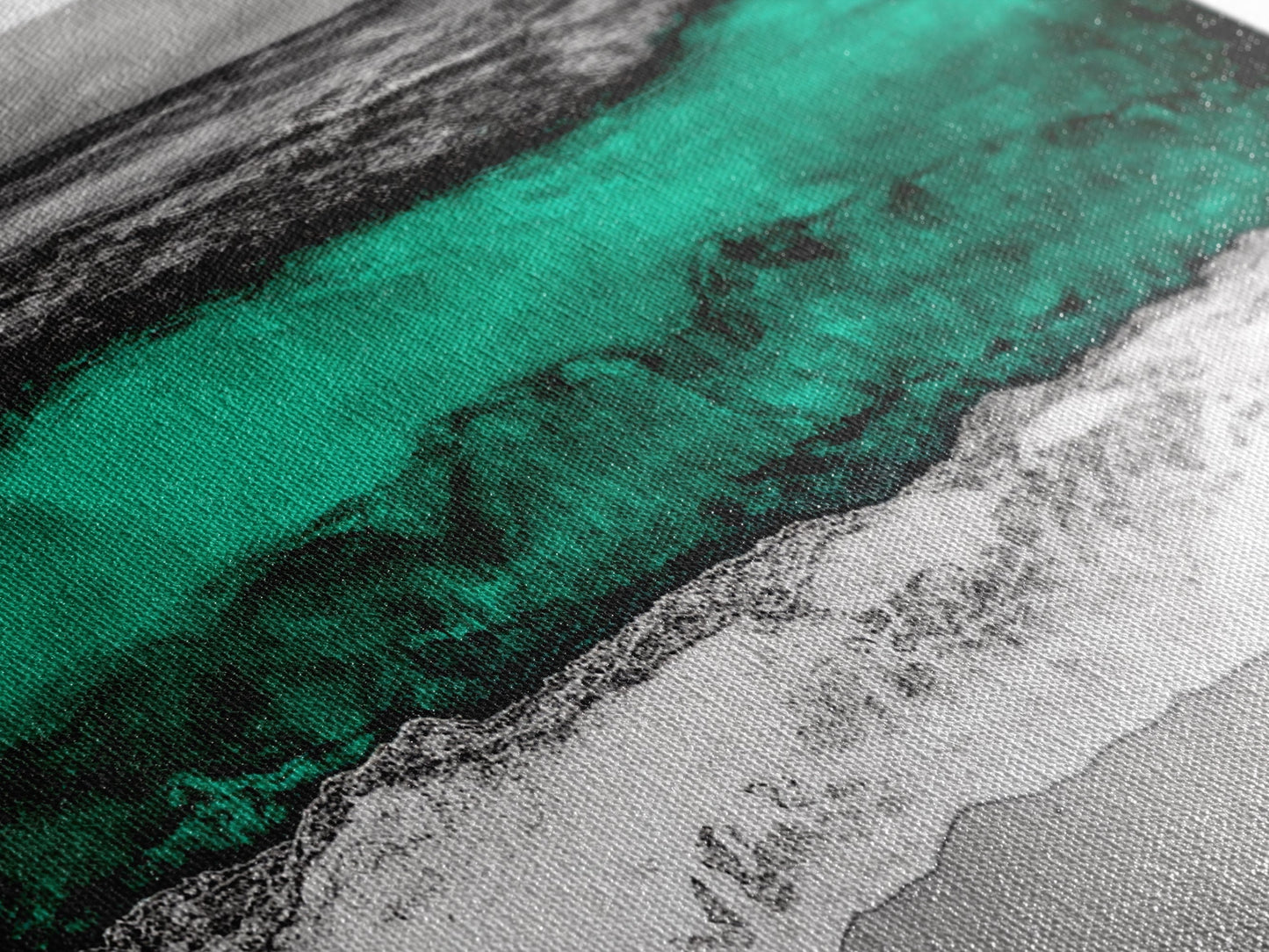 Abstract Ocean, Beach Wall Art, Coastal Decor, Seascape Painting, Modern Home Art, Nautical Decor, Framed Canvas Print, Large Wall Art