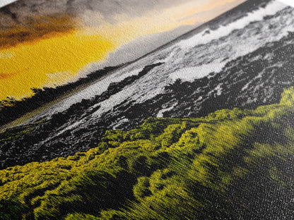 Sunset Coast, Ocean Wall Art, Seascape Print, Framed Canvas Print, Coastal Decor, Modern Art, Beach House, Nature Wall Art