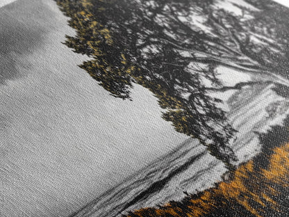 Lone Tree, Coastal Landscape, Nature Painting, Dramatic Sky, Canvas Print, Serene Wall Art, Living Room Decor, Zen Artwork