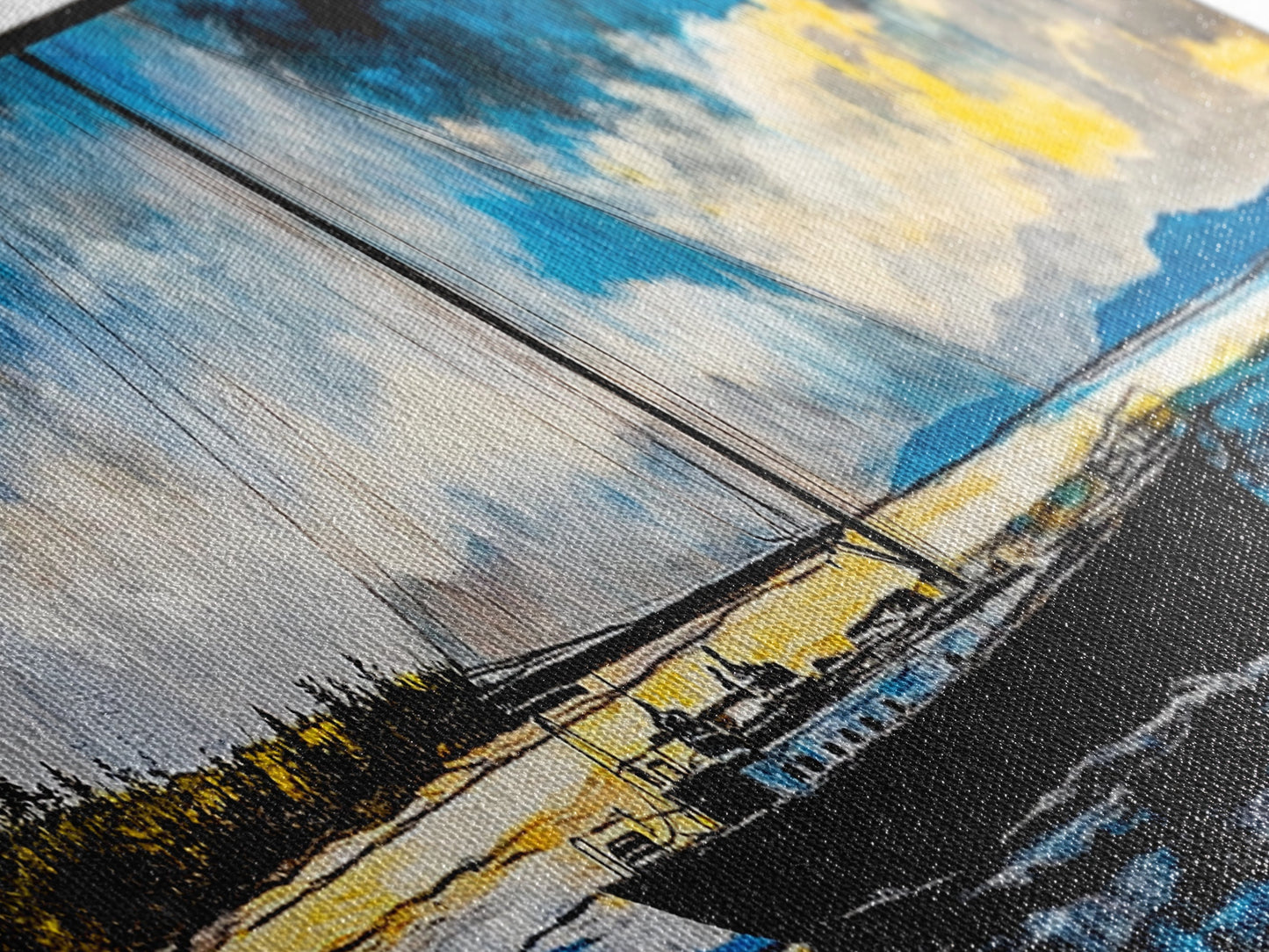 Sailboat, Nautical Wall Art, Ocean Sunset, Framed Canvas Print, Coastal Decor, Maritime Painting, Large Wall Art, Serene Water Scene