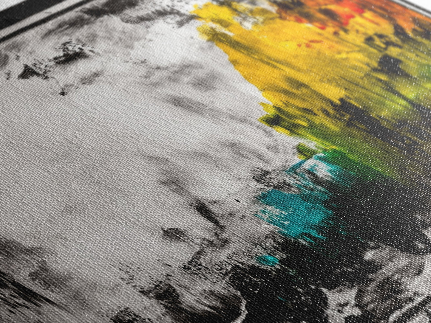 Moody Landscape Painting, Minimalist Nature Art, Rustic Home Decor, Dramatic Wall Art, Modern Abstract Print, Framed Canvas Print