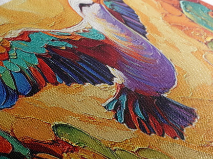 Soaring Bird, Colorful Flight, Nature Bird Art, Desert Skies, Framed Canvas Print hallway wall decor, boho art, inspirational wall piece