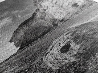 Seaside Cliffs, Coastal Rock, Rugged Beauty, Framed Canvas Print, Nature Wall Art, Rustic Beach Decor, Boho Vibe, Earthy Textures