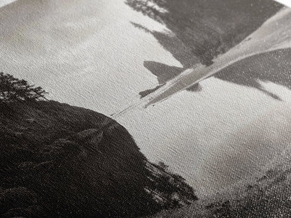 Tranquil Cove View, Forest Meets Ocean, Pacific Northwest Art, Canvas Print, Living Room Wall Art, Nature Photography, Calm Aesthetic