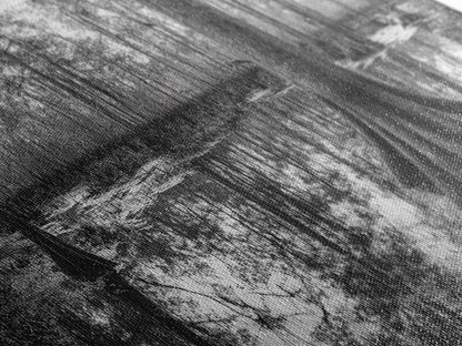 Sumpfbäume, Zypressenwasser, Naturspiegelungen, Marschlandschaft, gerahmter Leinwanddruck, rustikale Hüttendekoration, Wandbild für den Flur, Waldmotiv