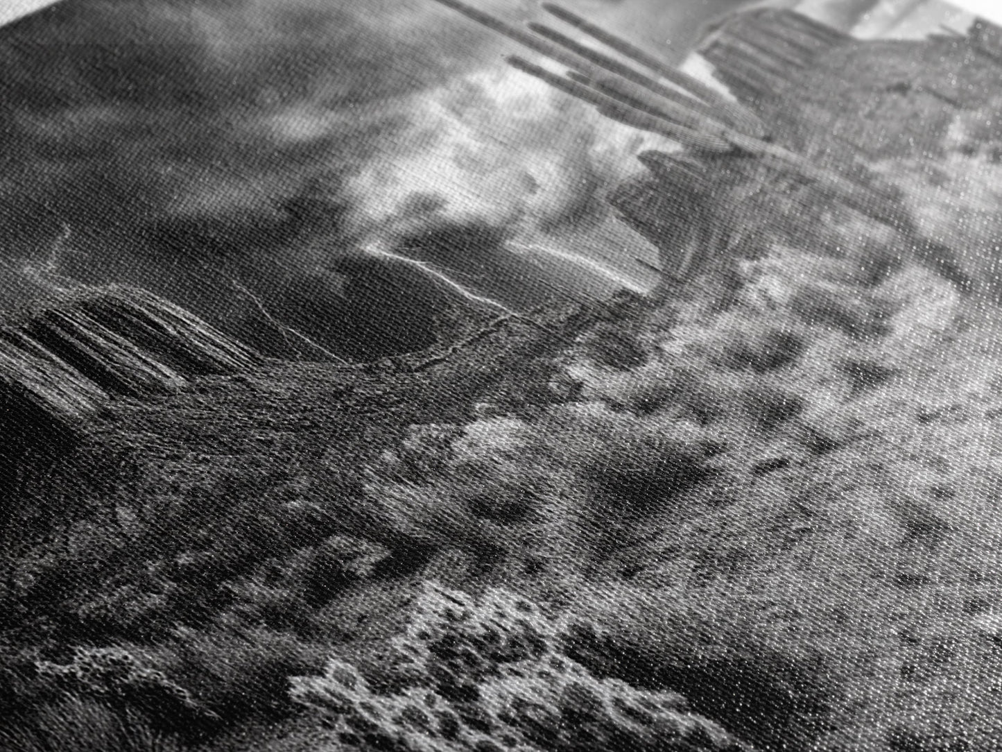 Wüstensturm-Szene, Blitzlandschaft, Südwest-Kunst, Dramatischer Himmel, Gerahmter Leinwanddruck, Western-Wandkunst, Rustikale Wohnzimmerdekoration