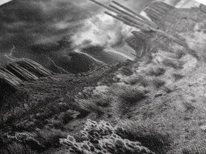 Wüstensturm-Szene, Blitzlandschaft, Südwest-Kunst, Dramatischer Himmel, Gerahmter Leinwanddruck, Western-Wandkunst, Rustikale Wohnzimmerdekoration