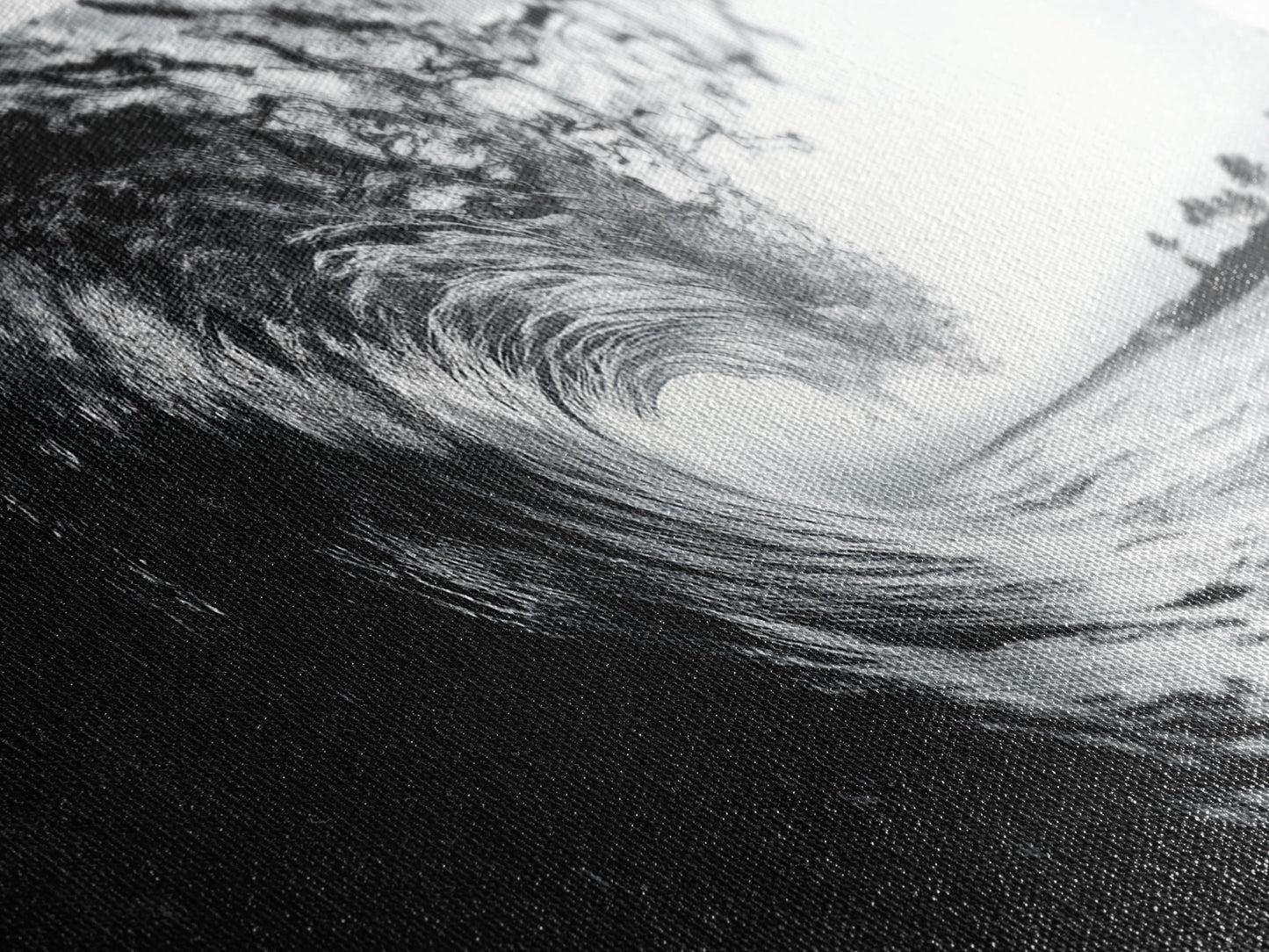 Meereswellenkräuselung, Brandungstunnel, tropische Küste, gerahmter Leinwanddruck, Küstenwandkunst, Strandhausdekoration, Naturfotografie
