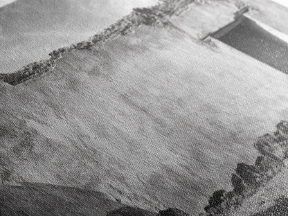 Adobe Wall, Desert Door, Rustic Texture, Framed Canvas Print, Southwest Wall Art, Neutral Earth Tones, Boho Western Living Room Decor