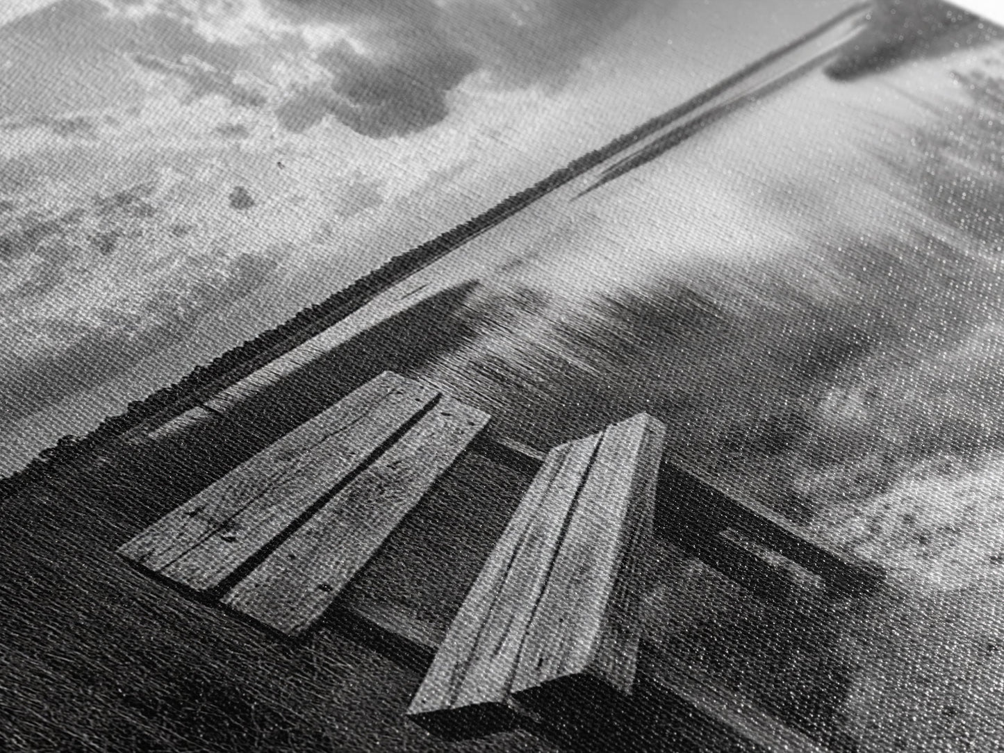 Lakeside Bench, Calm Waters, Sunset View, Canvas Print, Tranquil Nature Photography, Living Room Wall Art, Serene Outdoor Fall Landscape