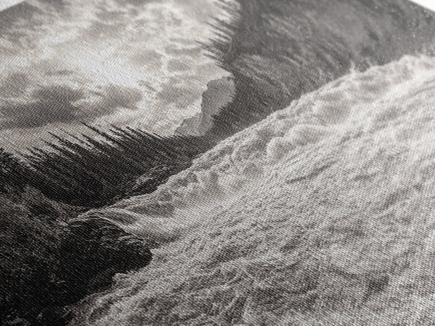 Mountain River Rapids, Adventure Landscape, Moody Forest Wall Art, Nature Explorer Vibes, Rustic Cabin Decor, Canvas Print