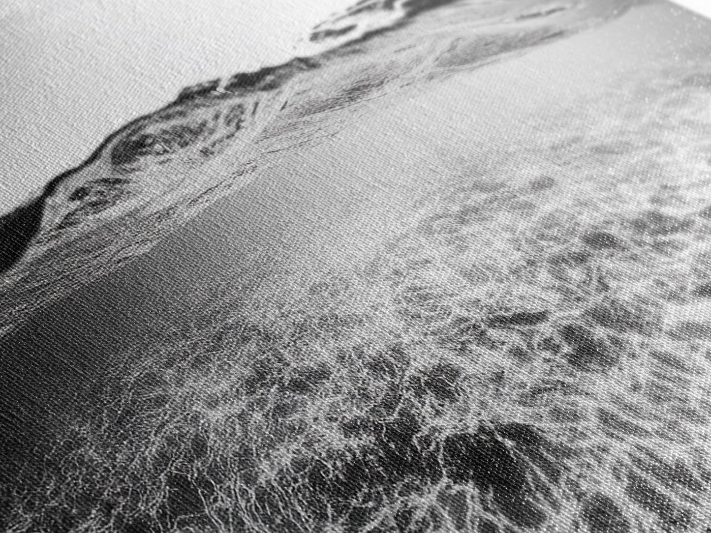 Ocean Surface, Sunlit Water, Sea Ripple, Underwater Light, Canvas Print, Modern Beach Art, Bathroom Wall Decor, Coastal Vibes