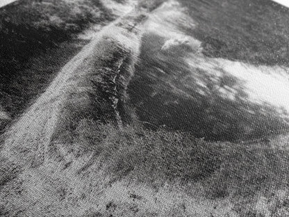 River Bend Trail, Peaceful Water Path, Tranquil Forest Landscape, Nature-Inspired Rustic Decor, Autumn Wall Art, Canvas Print