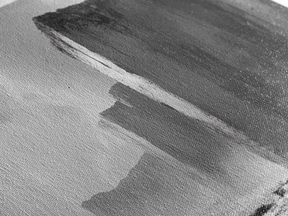 Ocean Cliffs, Towering Rock, Misty Coast, Rugged Seascape, Canvas Print, Moody Wall Art, Office Decor, Dramatic Landscape, Office Decor