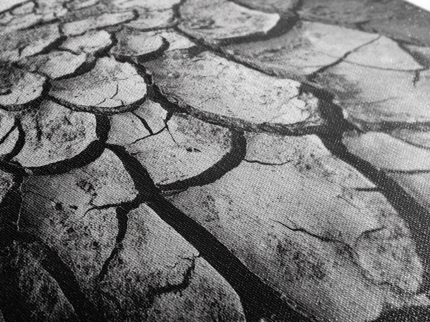 Cracked Earth Texture, Nature Closeup, Desert Minimalism, Earth Tone Art, Canvas Print, Rustic Home Decor, Fall Entryway Wall Art