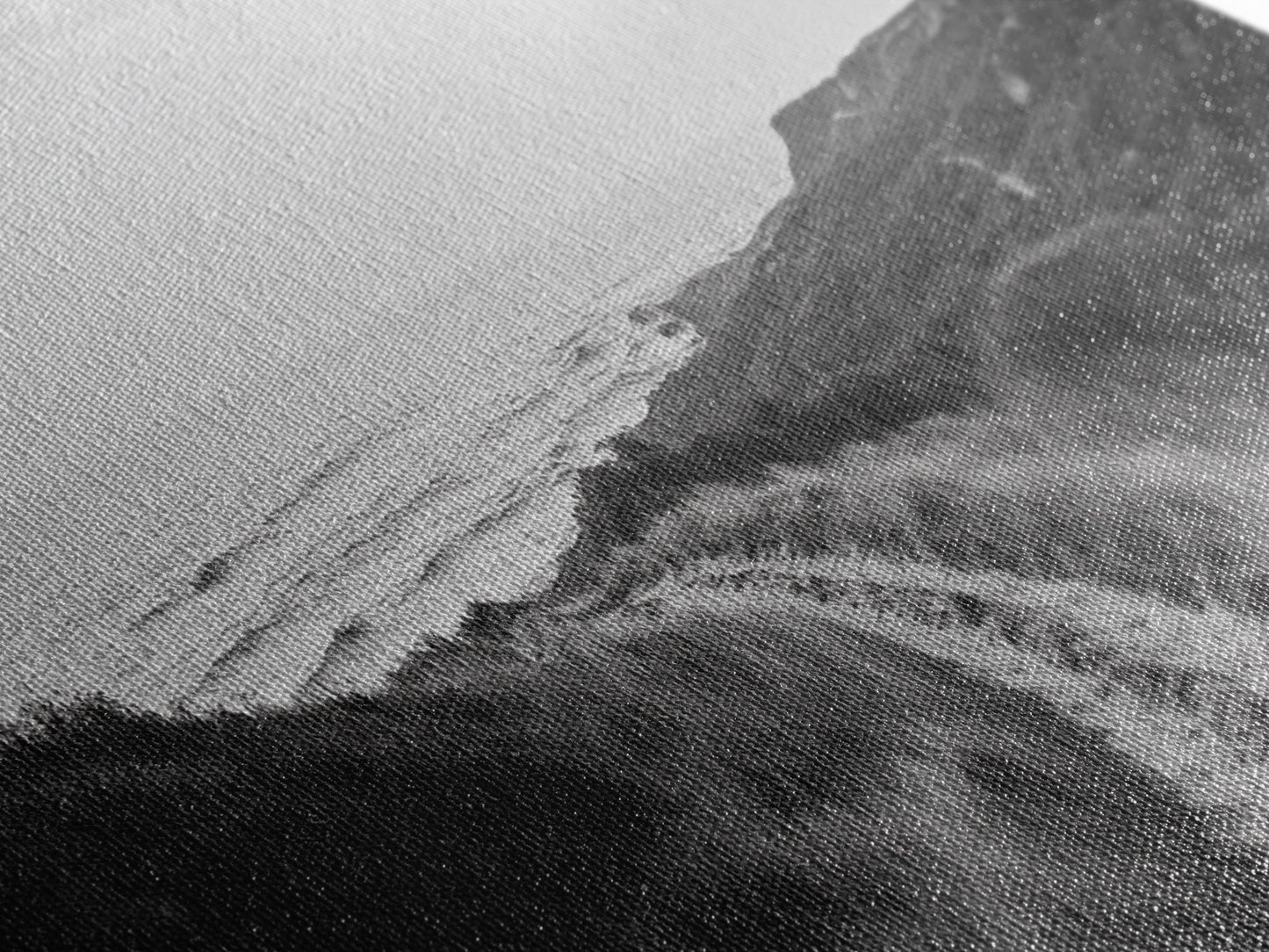 Coastal Path, Ocean Trail, Nature Journey, Canvas Print, Rustic Landscape Art, Entryway Wall Decor, Seaside Minimalist Photo