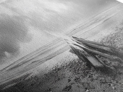 Beach Bonfire, Coastal Glow, Driftwood Fire, Ocean Calm, Framed Canvas Print, Fall Wall Art, Living Room Decor, Nature Photography Style